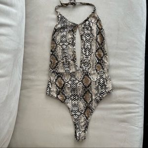 Snakeskin bodysuit